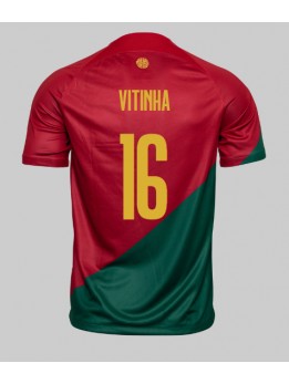 Moški Nogometna dresi replika Portugalska Vitinha #16 Domači SP 2022 Kratek rokav